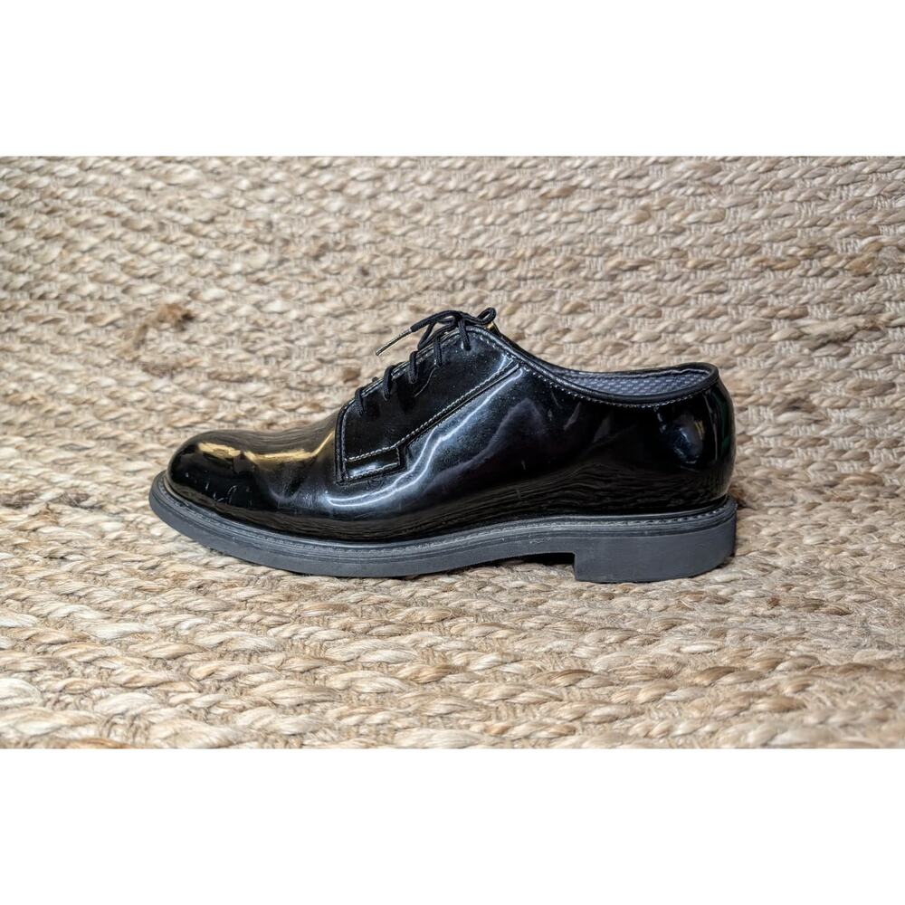 Bates Mens High Gloss Duty Oxford Work Shoe Black Size 9.5 Military Uniform